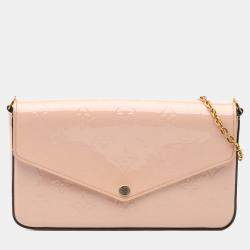 Louis Vuitton Pink Monogram Vernis Pochette Felicie