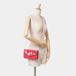 Louis Vuitton Pink Epi Pochette Felicie Patchwork
