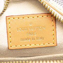 Pre Owned Louis Vuitton White Damier Azur Boite Chapeaux Souple PM