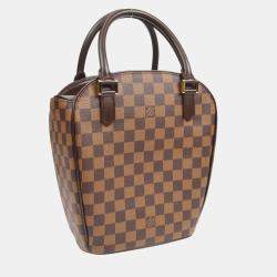 Pre Owned Louis Vuitton Brown Damier Canvas Sarria Seau Handbag