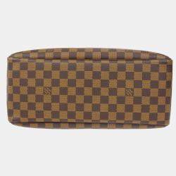 Louis Vuitton Brown Damier Ebene Canvas Deauville Bowling Vanity Shoulder Bag