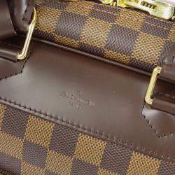 Louis Vuitton Brown Damier Ebene Canvas Deauville Bowling Vanity Shoulder Bag