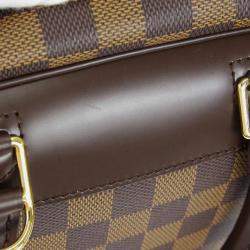 Louis Vuitton Brown Damier Ebene Canvas Deauville Bowling Vanity Shoulder Bag