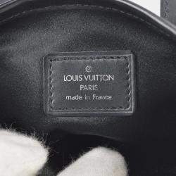 Pre Owned Louis Vuitton Black Monogram Satin Little Bucket Bag