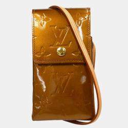 Pre Owned Louis Vuitton Vernis Greene Cigarette Case Shoulder Bag