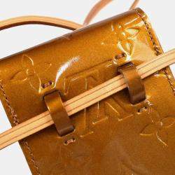 Pre Owned Louis Vuitton Vernis Greene Cigarette Case Shoulder Bag