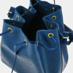 Louis Vuitton Blue Epi Leather Petite Noe Shoulder Bag