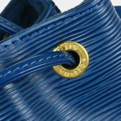 Louis Vuitton Blue Epi Leather Petite Noe Shoulder Bag