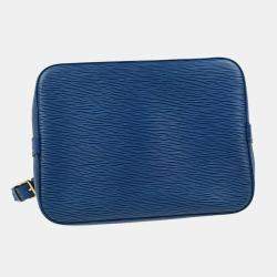 Louis Vuitton Blue Epi Leather Petite Noe Shoulder Bag