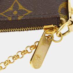 Pre Owned Louis Vuitton Brown Monogram Canvas Pochette Milla PM Shoulder Bag