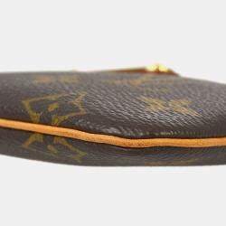 Pre Owned Louis Vuitton Brown Monogram Canvas Pochette Milla PM Shoulder Bag