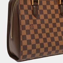 Pre Owned Louis Vuitton Brown Damier Ebene Canvas Triana Handbag