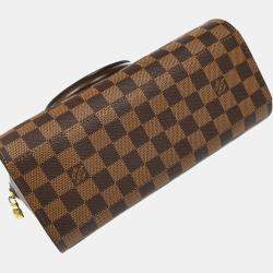 Pre Owned Louis Vuitton Brown Damier Ebene Canvas Triana Handbag