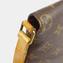 Pre Owned Louis Vuitton Brown Monogram Canvas Musette Salsa Shoulder Bag
