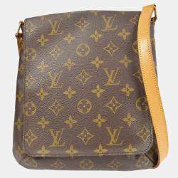 Pre Owned Louis Vuitton Brown Monogram Canvas Musette Salsa Shoulder Bag