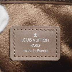 Louis Vuitton Gray Monogram Satin Little Bucket Handbag