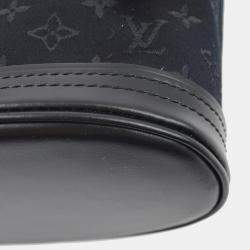 Louis Vuitton Black Monogram Satin Little Bucket Bag