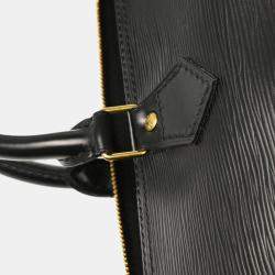 Louis Vuitton Noir Epi Leather Speedy 40 Duffle Handbag