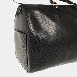 Louis Vuitton Noir Epi Leather Speedy 40 Duffle Handbag