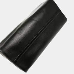 Louis Vuitton Noir Epi Leather Speedy 40 Duffle Handbag
