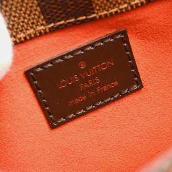 Pre Owned Louis Vuitton Brown Damier Ebene Canvas Aubagne Handbag