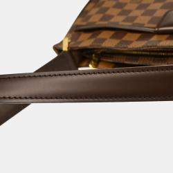 Pre Owned Louis Vuitton Brown Damier Ebene Canvas Aubagne Handbag