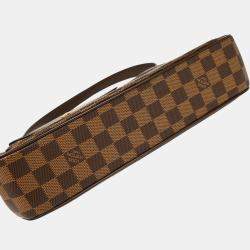 Pre Owned Louis Vuitton Brown Damier Ebene Canvas Aubagne Handbag