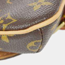 Pre Owned Louis Vuitton Brown Monogram Canvas Pochette Marelle Bum Bag