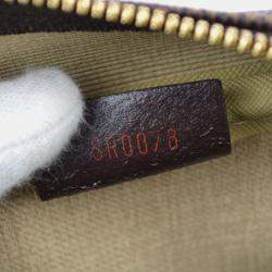 Pre Owned Louis Vuitton Brown Damier Canvas Deauville Bowling Vanity Bag