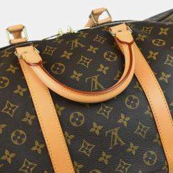 Louis Vuitton Brown Monogram Canvas Keepall 60 Duffle Bag