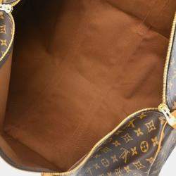 Louis Vuitton Brown Monogram Canvas Keepall 60 Duffle Bag