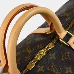 Louis Vuitton Brown Monogram Canvas Keepall 60 Duffle Bag