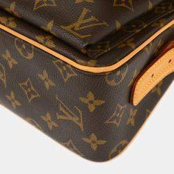 Pre Owned Louis Vuitton Brown Monogram Viva Cite MM Handbag