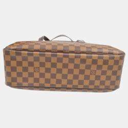 Pre Owned Louis Vuitton Brown Damier Ebene Cite GM Handbag 
