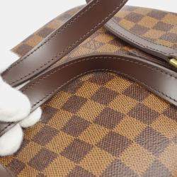 Pre Owned Louis Vuitton Brown Damier Ebene Cite GM Handbag 