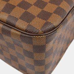 Pre Owned Louis Vuitton Brown Damier Ebene Cite GM Handbag 