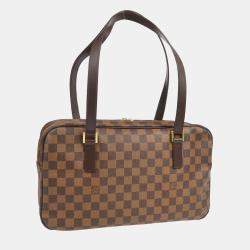 Pre Owned Louis Vuitton Brown Damier Ebene Cite GM Handbag 