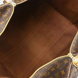 Louis Vuitton Brown Monogram Keepall Bandouliere 55 Duffle Bag