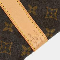 Louis Vuitton Brown Monogram Keepall Bandouliere 55 Duffle Bag