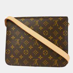 Pre Owned Louis Vuitton Brown Monogram Cartouchiere GM Shoulder Bag