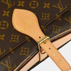 Pre Owned Louis Vuitton Brown Monogram Cartouchiere GM Shoulder Bag