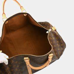 Louis Vuitton Brown Monogram Keepall Bandouliere 60 Duffle Bag 