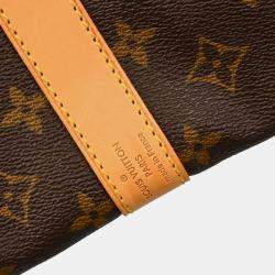Louis Vuitton Brown Monogram Keepall Bandouliere 60 Duffle Bag 