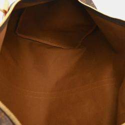Louis Vuitton Brown Monogram Keepall Bandouliere 60 Duffle Bag 