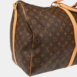 Louis Vuitton Brown Monogram Keepall Bandouliere 60 Duffle Bag 