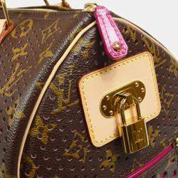Louis Vuitton Fuchsia Monogram Perfo Speedy 30 Handbag