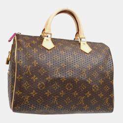 Louis Vuitton Fuchsia Monogram Perfo Speedy 30 Handbag