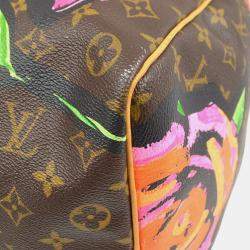 Pre Owned Louis Vuitton Monogram Rose Keepall 50 Duffle Bag