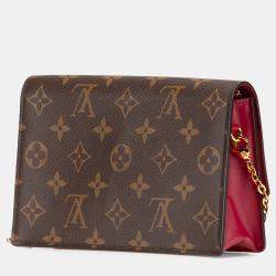 Louis Vuitton Brown Monogram Flore Wallet On Chain