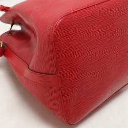 Louis Vuitton Red Epi Leather Petit Noe Bag